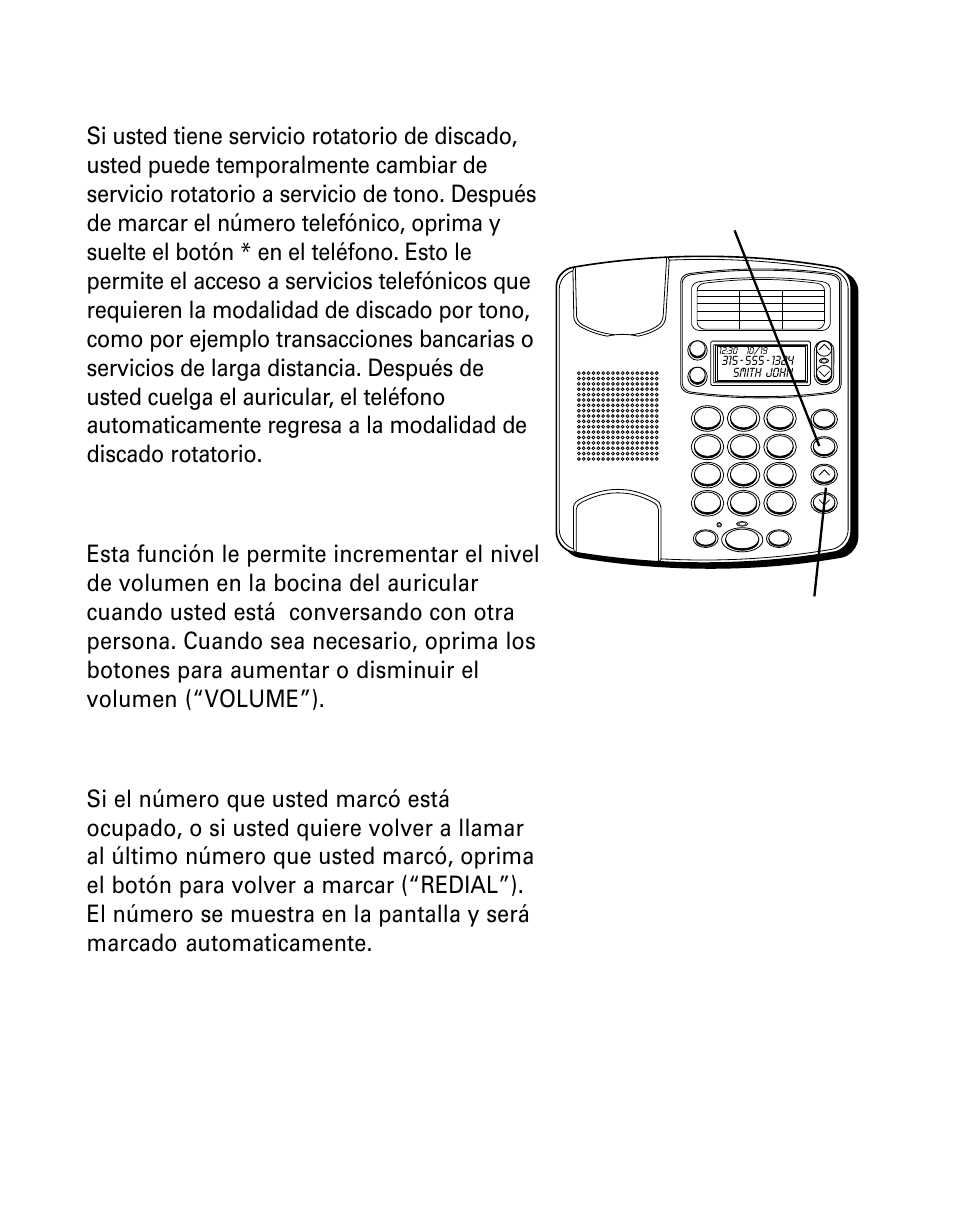 Tono temporario para discar, Control del volumen, Re-discado | Temporario, Para, Discar, Ontrol, Volumen, Discado | GE Monogram 29391 User Manual | Page 59 / 72