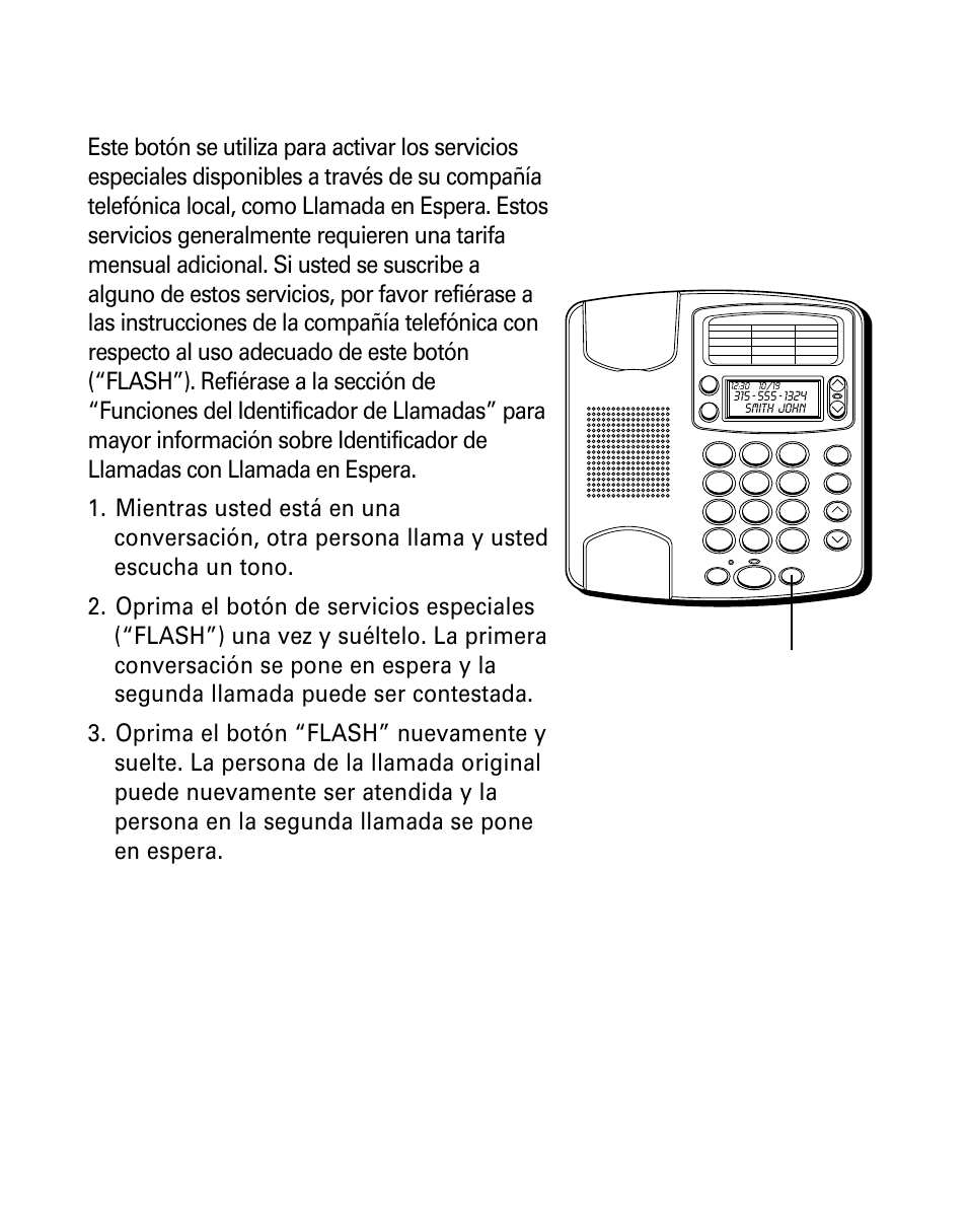 Servicios especiales (“flash”), Ervicios, Speciales | Flash”) | GE Monogram 29391 User Manual | Page 61 / 72
