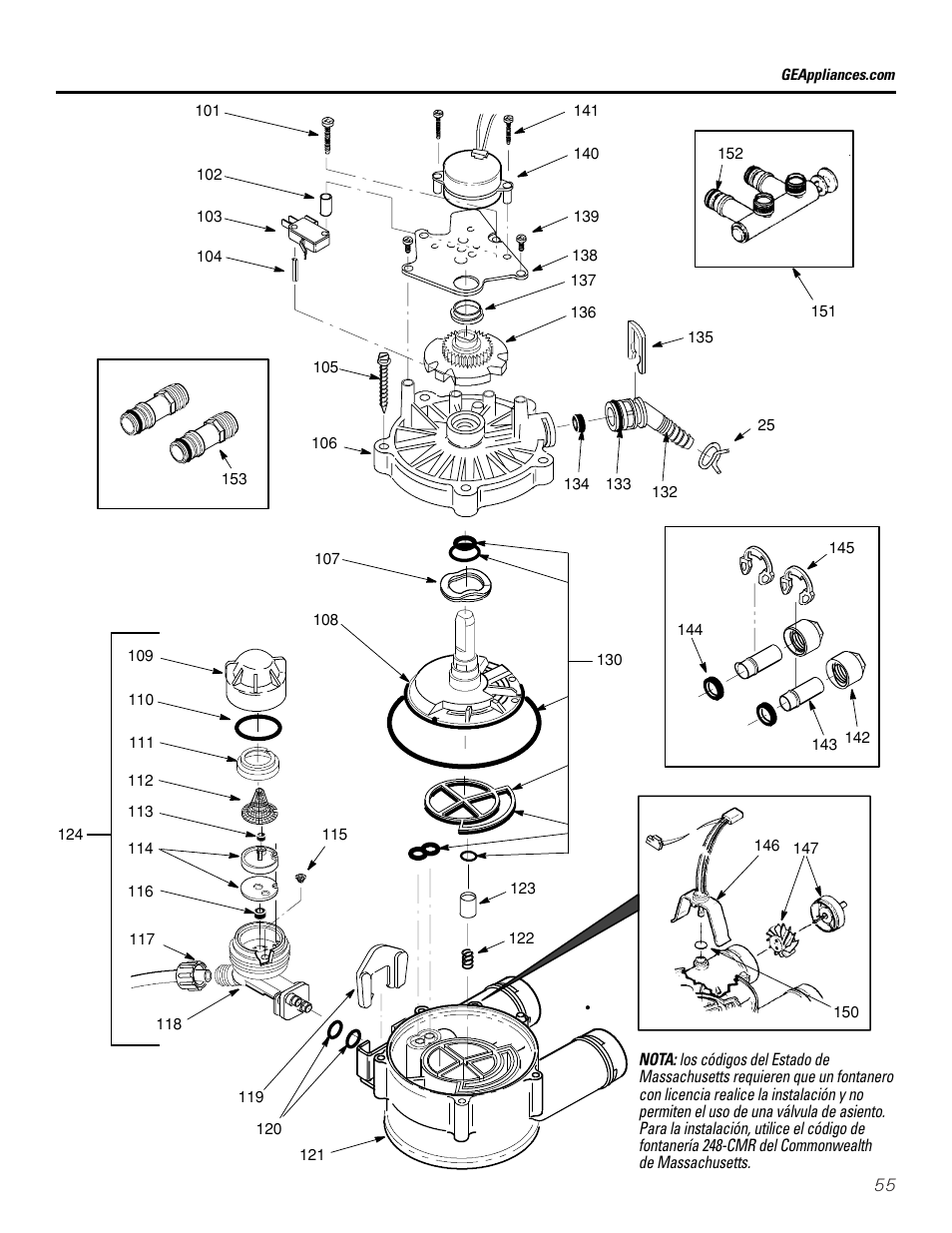 GE Monogram GXSF30H User Manual | Page 55 / 60