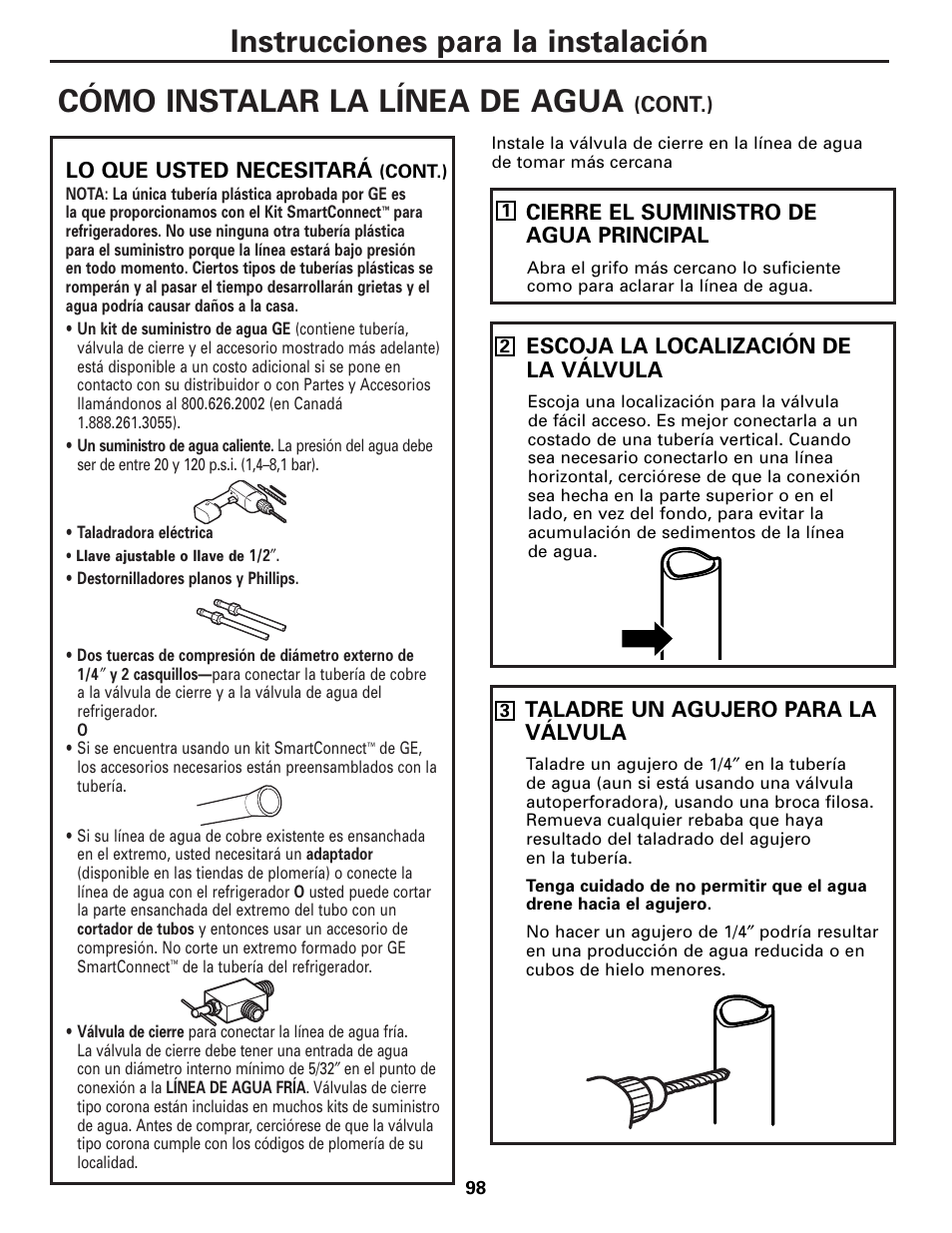 GE Monogram 23 User Manual | Page 98 / 108