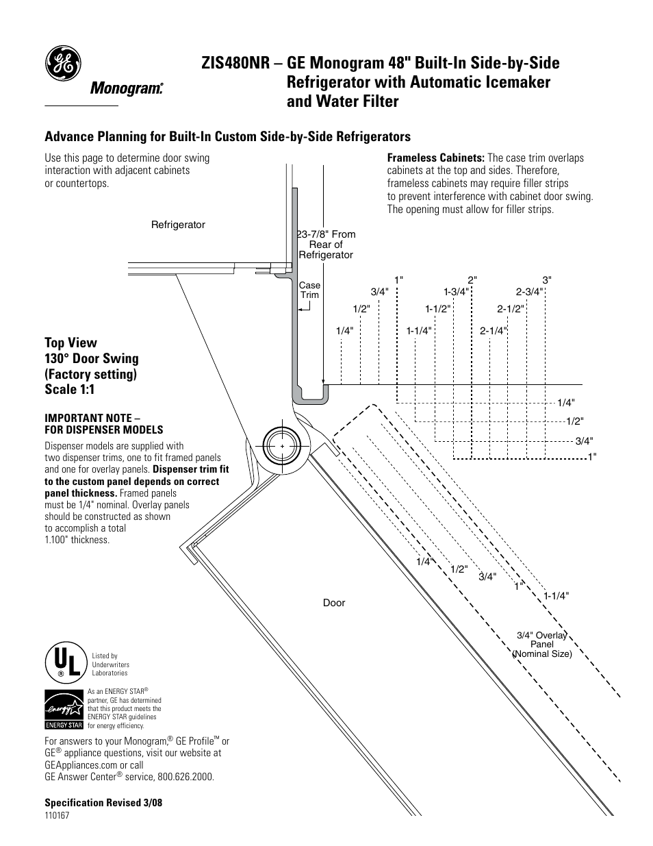696dia5 | GE Monogram ZIS480NR User Manual | Page 4 / 6