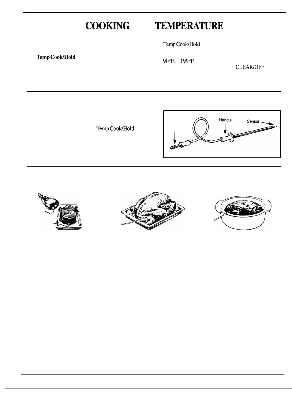 Cooking by temperature 14, 15, The temperature probe, How to use the temperature probe | GE Monogram ZW2000 User Manual | Page 14 / 36