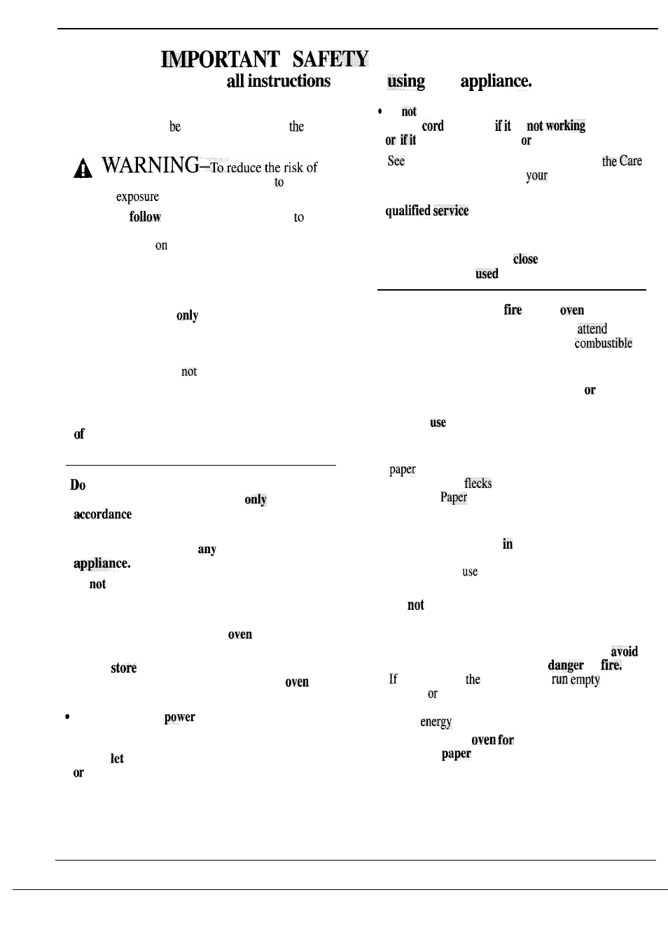 Safety instructions –6, Instructions, Read before this | GE Monogram ZW2000 User Manual | Page 4 / 36