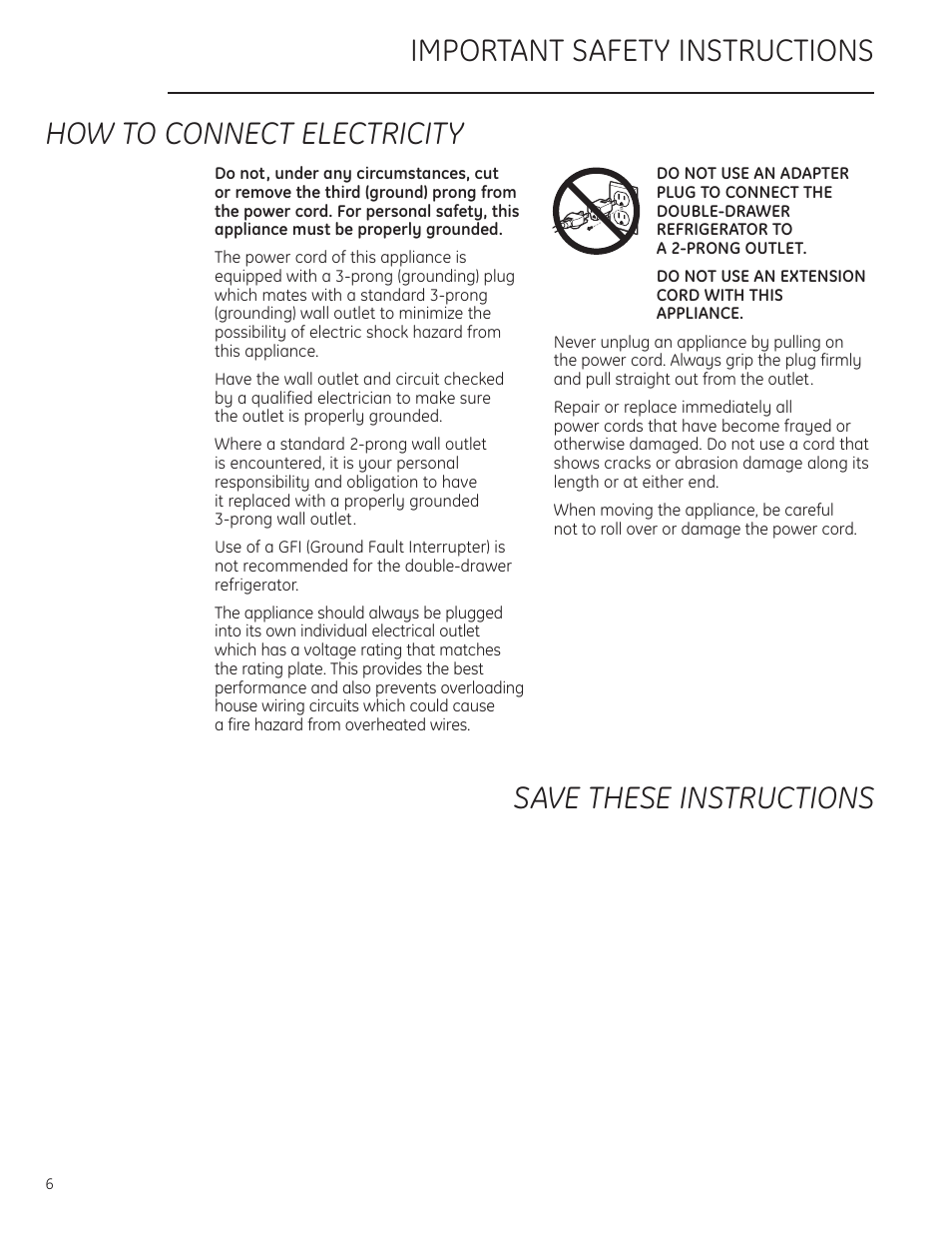 GE Monogram ZIDI240 User Manual | Page 6 / 20