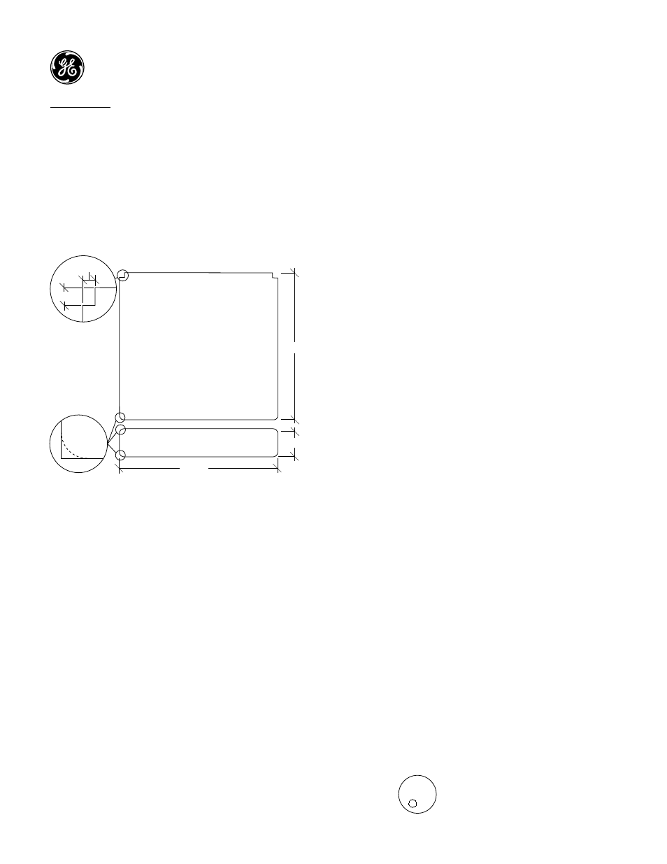 Monogram, Dimensions and specifications (in inches) | GE Monogram ZBD4700XWW User Manual | Page 2 / 3