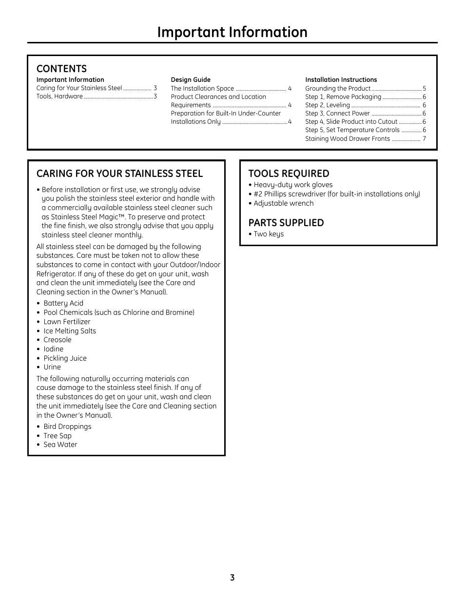 GE Monogram ZDOD240 User Manual | Page 3 / 8