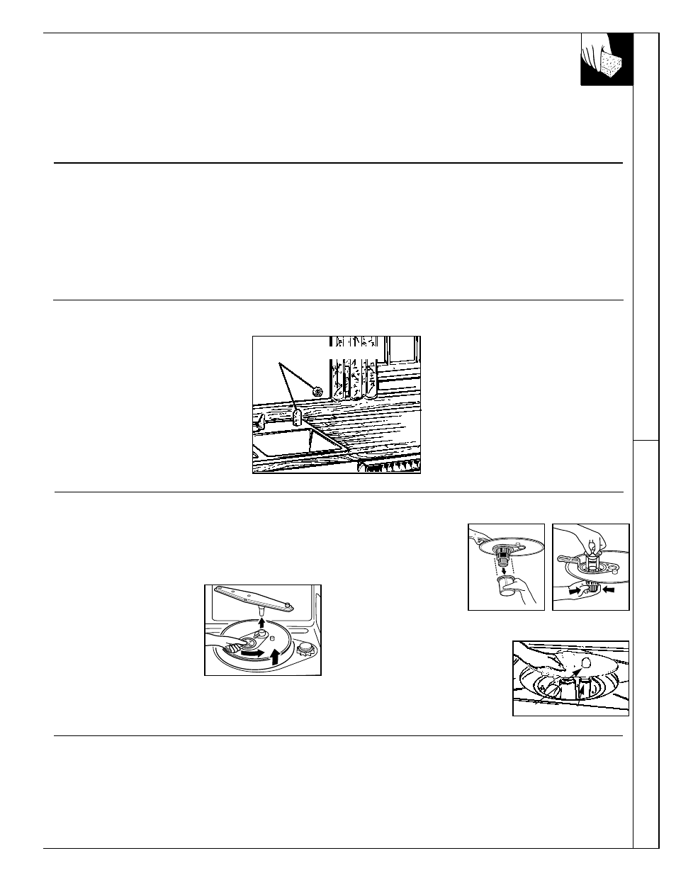 Care and cleaning, Air gap, Filters | Wash arms, Winter storage, Care and cleaning 11, What is dishwasher -safe car e and cleaning | GE Monogram ZBD4800 User Manual | Page 11 / 16