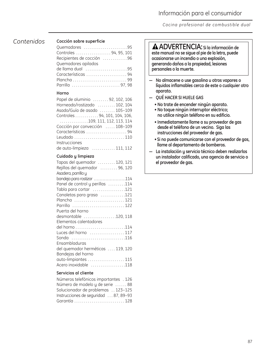 GE Monogram ZDP484LGPSS User Manual | Page 87 / 128