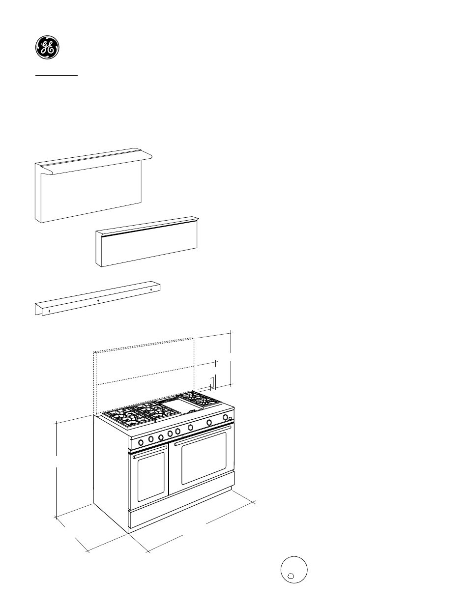 GE Monogram RANGES ZDP48L4GWSS User Manual | 3 pages