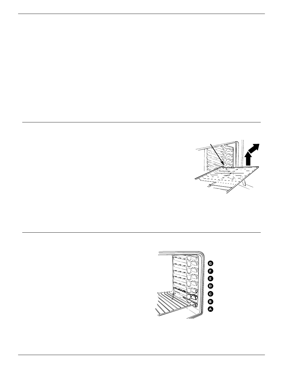 Offset shelf, Offset shelf , 15, 18, 19, 38, Cookie sheets | Oven shelves, Shelf positions | GE Monogram ZET737 User Manual | Page 13 / 44