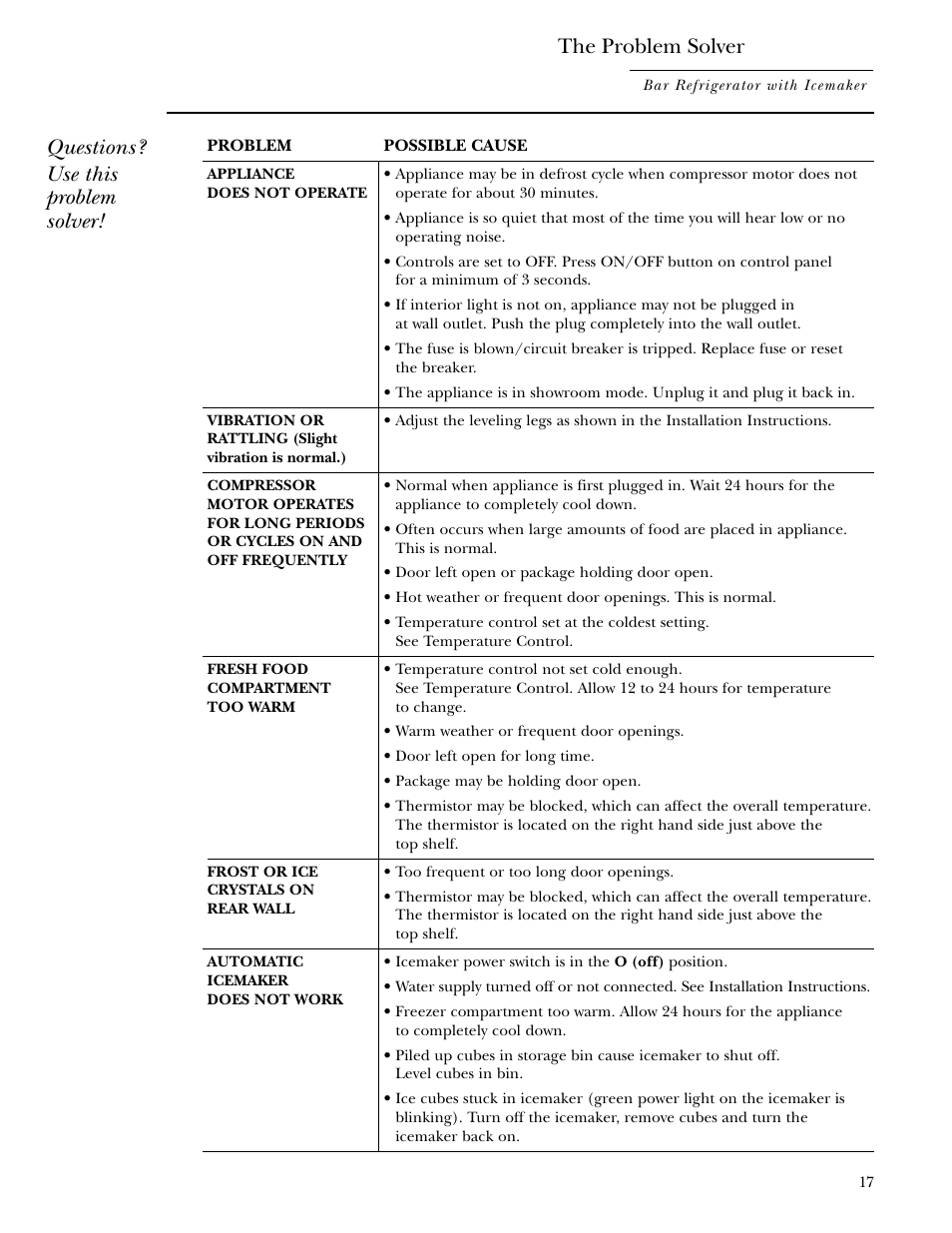 GE Monogram ZIBS240 User Manual | Page 17 / 20