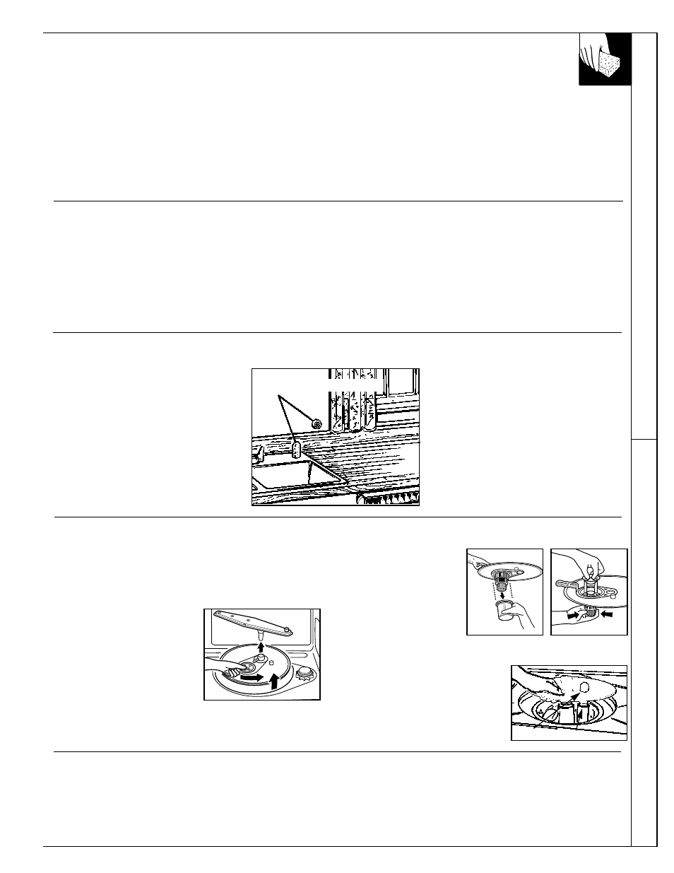 Care and cleaning, Air gap, Filters | Wash arms, Winter storage, Care and cleaning 11, What is dishwasher -safe car e and cleaning | GE Monogram ZBD4700 User Manual | Page 11 / 16