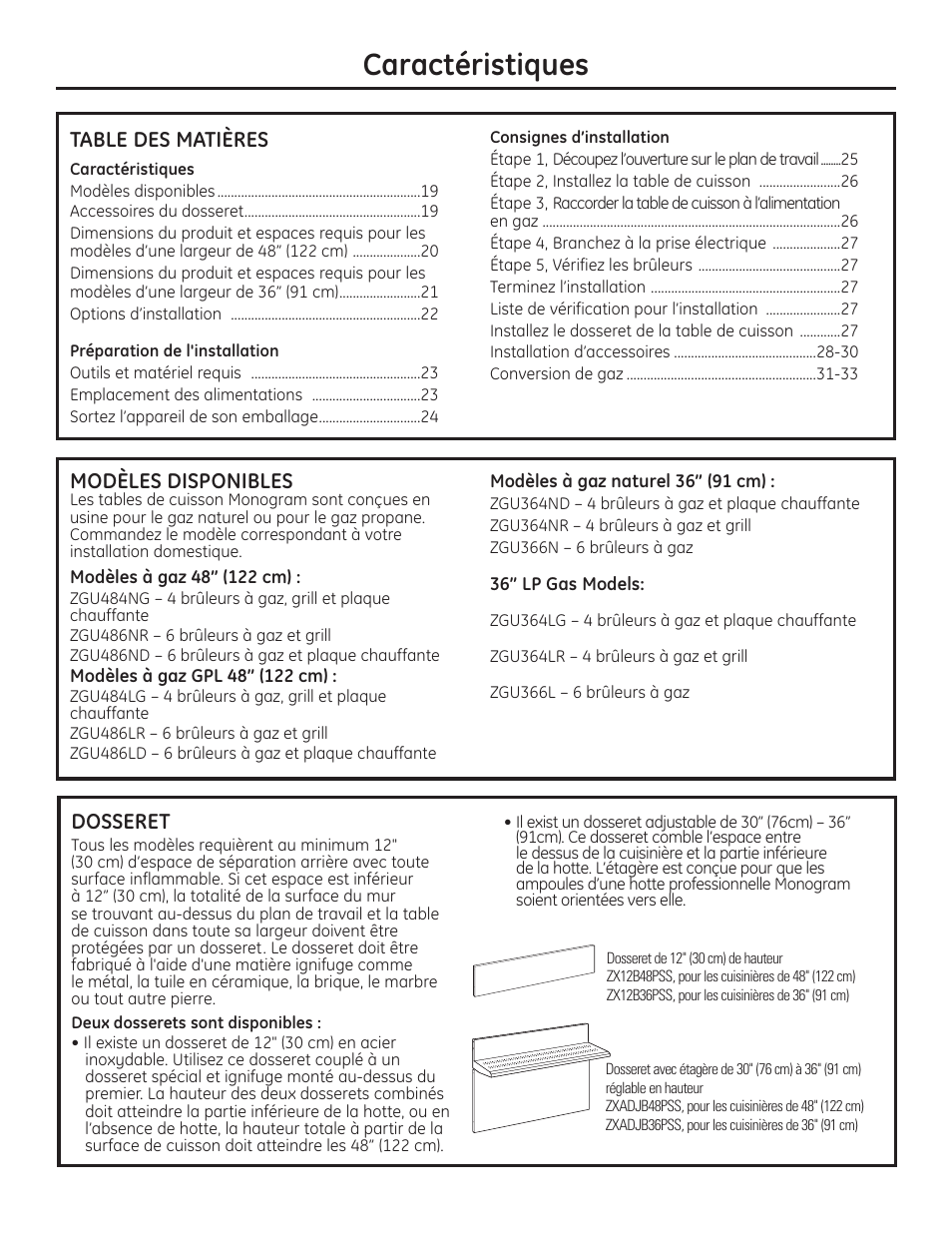 GE Monogram Professional Rangetop User Manual | Page 19 / 52