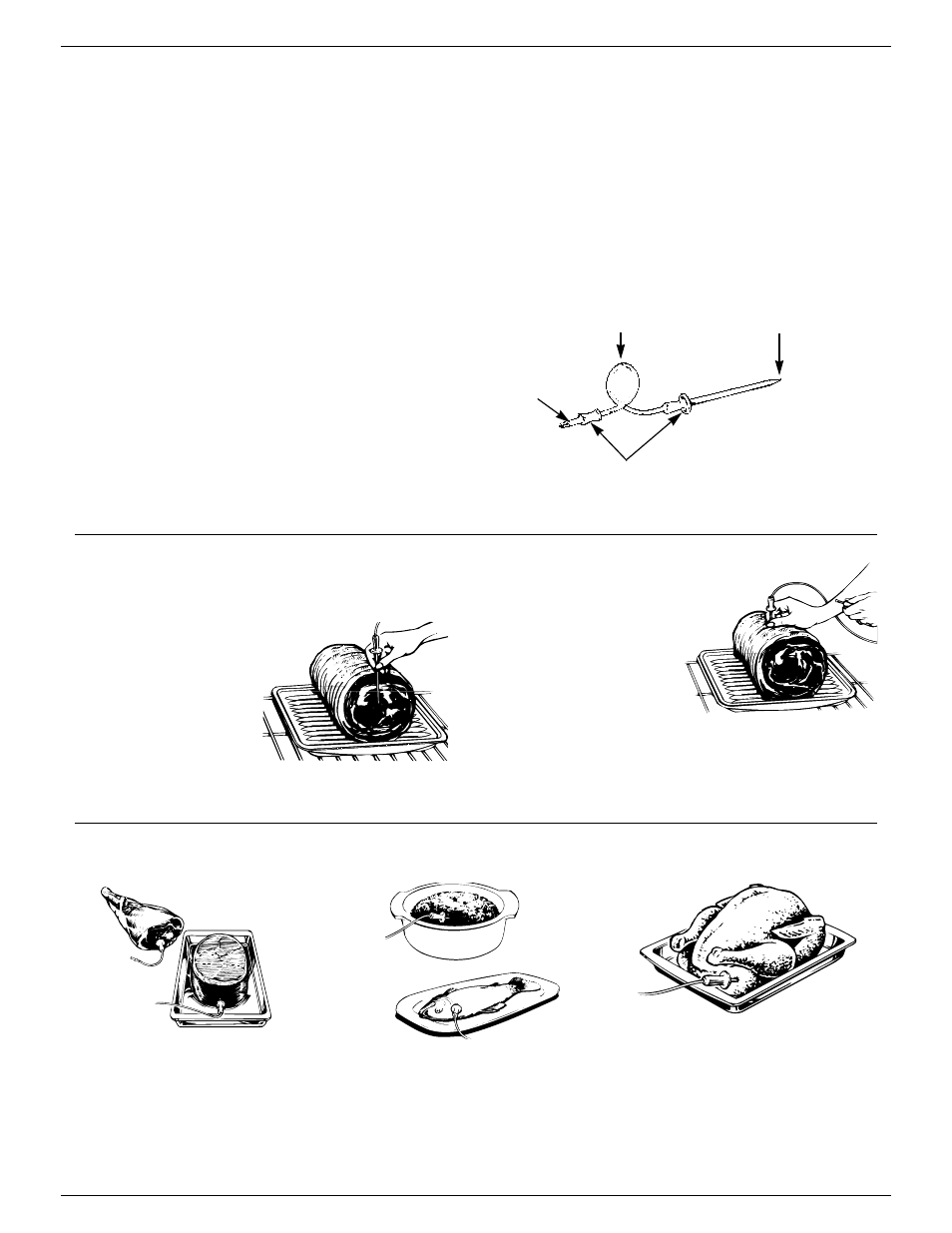 Roasting with probe, Roasting with probe , 22, Roasting with the probe | GE Monogram ZEK735 User Manual | Page 21 / 36