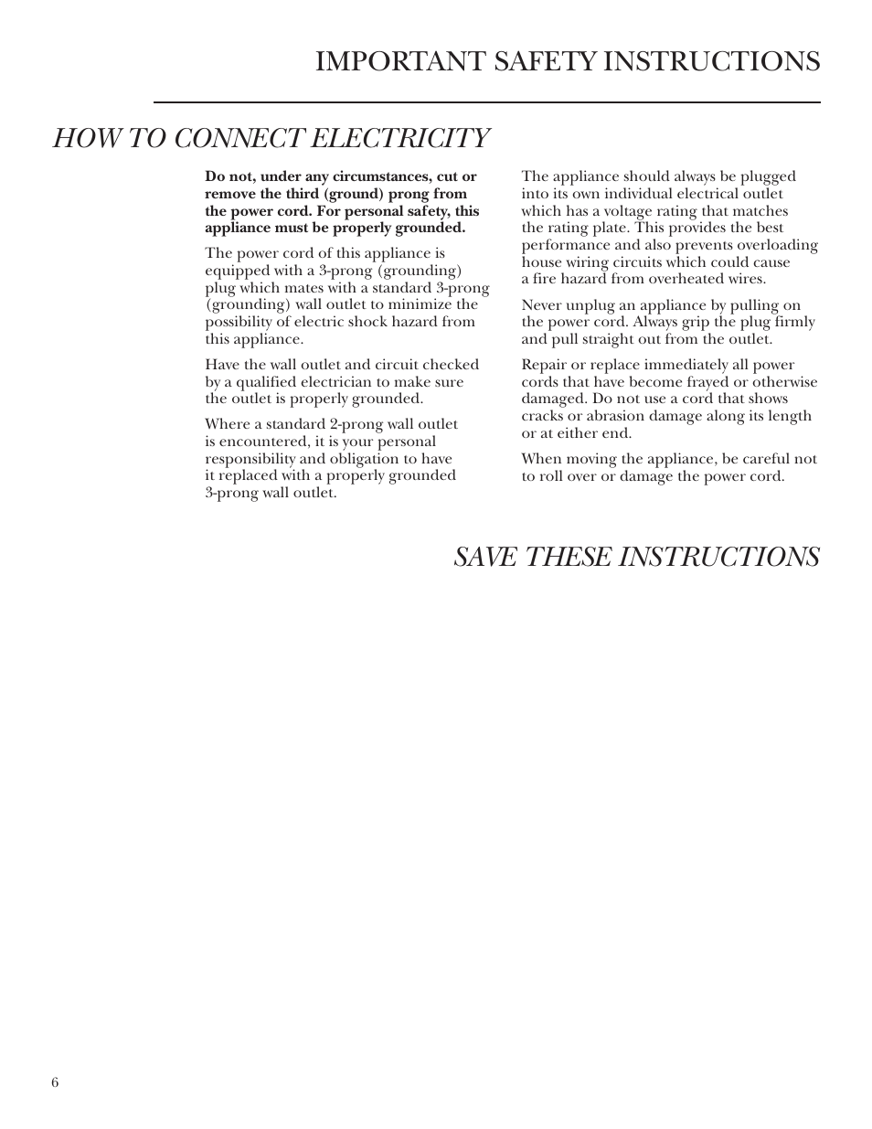 GE Monogram ZDWT240 User Manual | Page 6 / 20