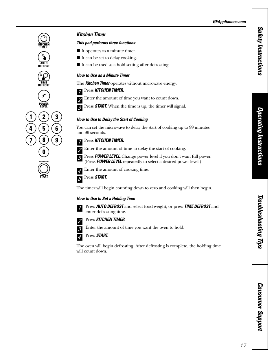 GE Monogram JES1142SJ User Manual | Page 17 / 24