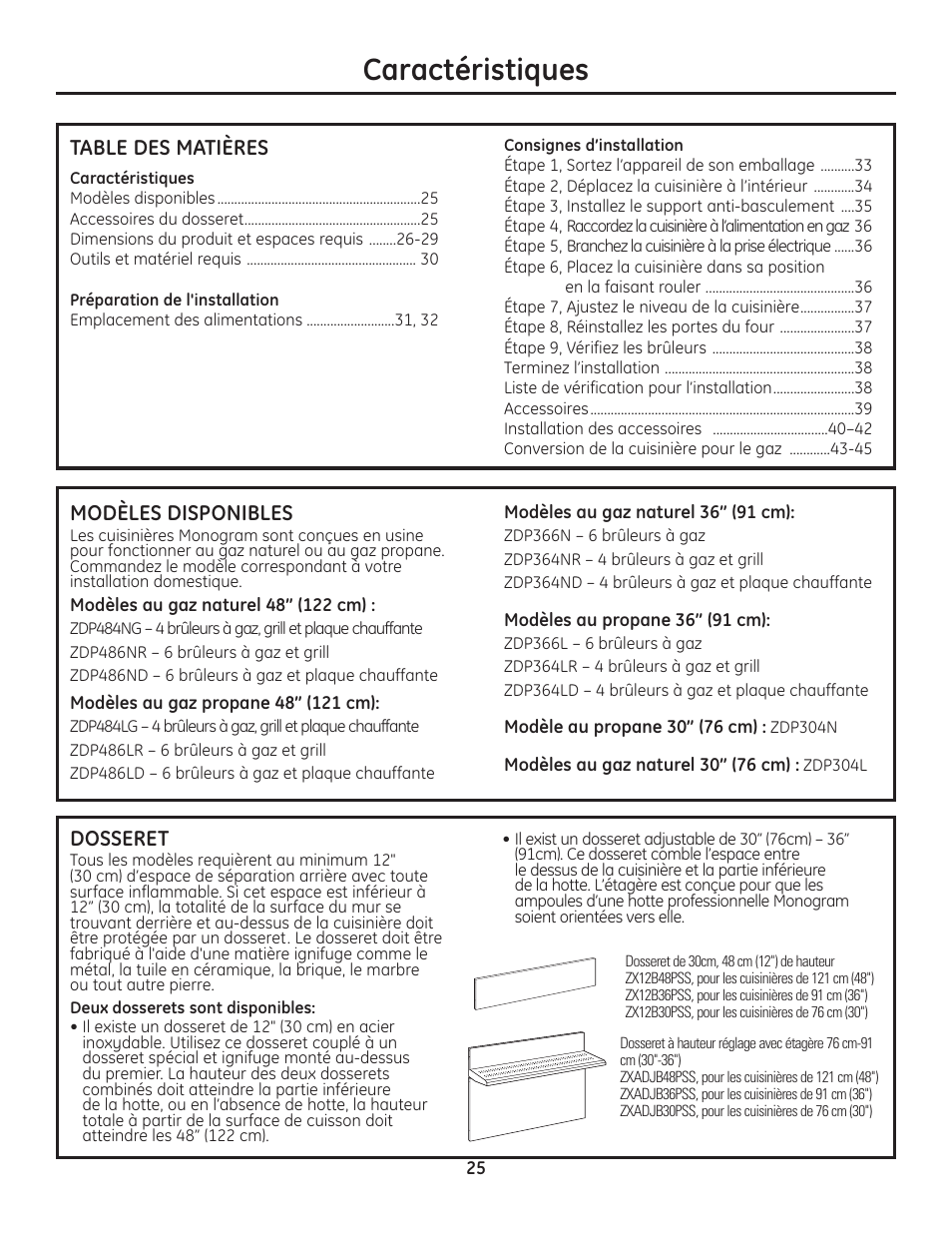 GE Monogram Range User Manual | Page 25 / 68