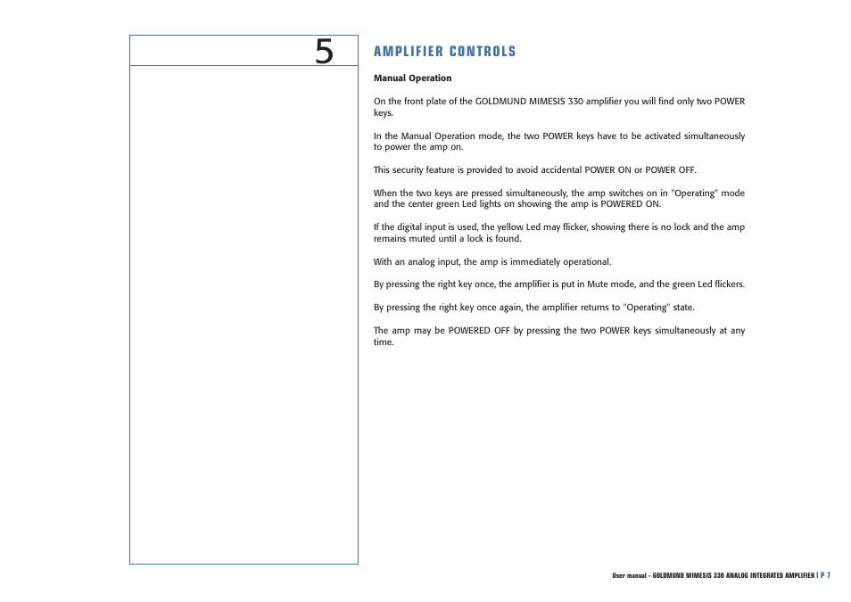 Goldmund MIMESIS 330 User Manual | Page 8 / 12