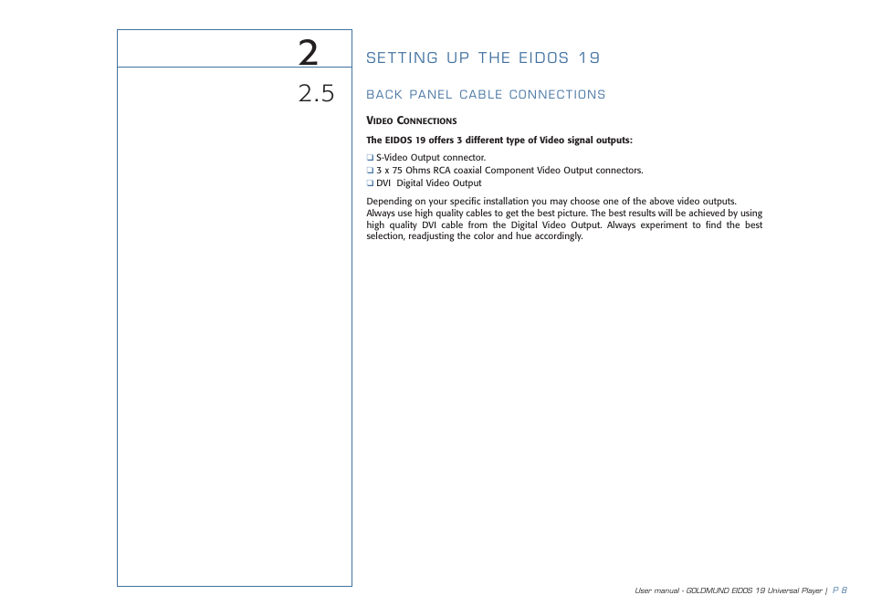 Goldmund 19 User Manual | Page 11 / 48