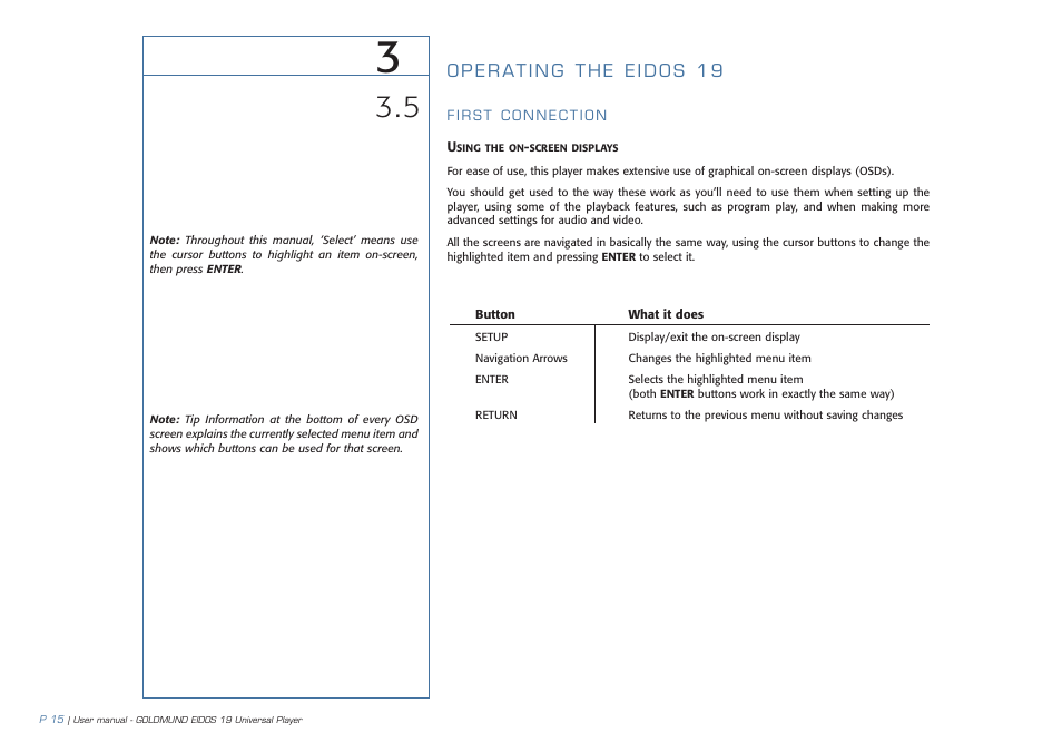 Goldmund 19 User Manual | Page 18 / 48