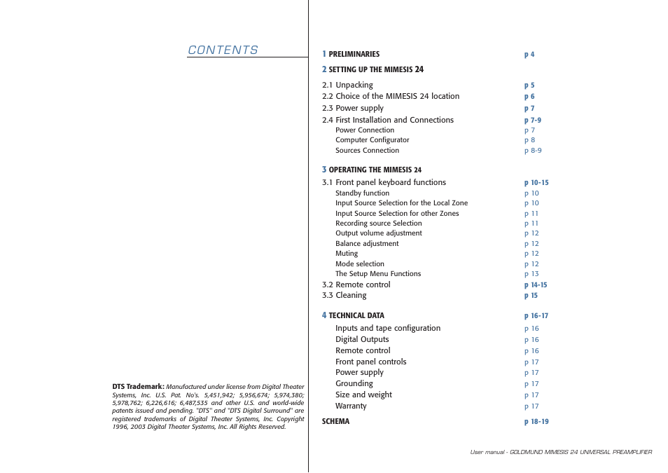 Goldmund MIMESIS 24 User Manual | Page 4 / 20