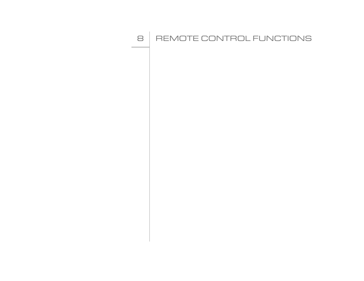 8 remote control functions | Goldmund EIDOS 20DVD User Manual | Page 11 / 43