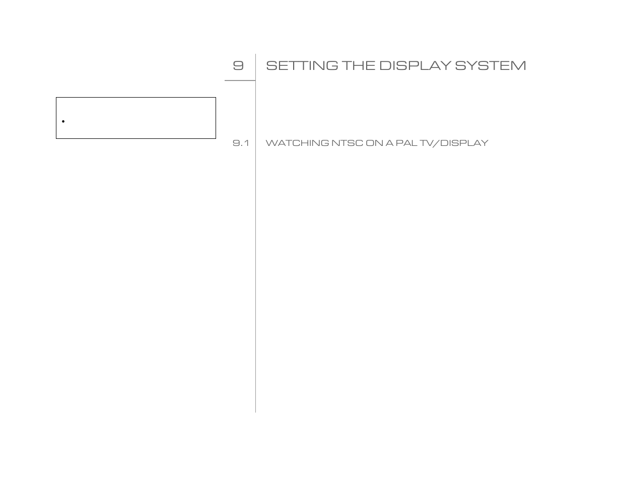 9 setting the display system | Goldmund EIDOS 20DVD User Manual | Page 13 / 43