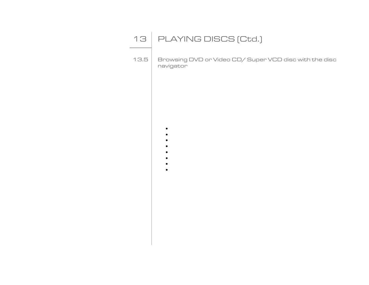 13 playing discs (ctd.) | Goldmund EIDOS 20DVD User Manual | Page 21 / 43