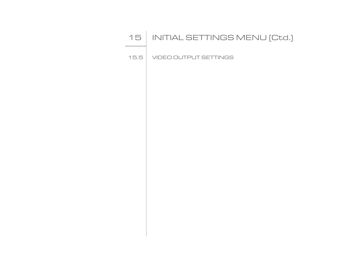 15 initial settings menu (ctd.) | Goldmund EIDOS 20DVD User Manual | Page 34 / 43