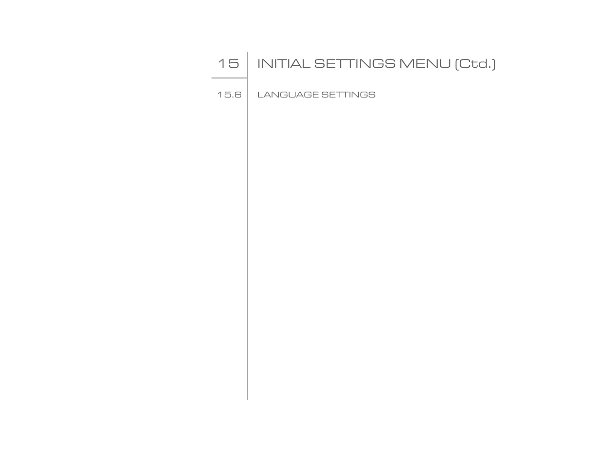 15 initial settings menu (ctd.) | Goldmund EIDOS 20DVD User Manual | Page 35 / 43