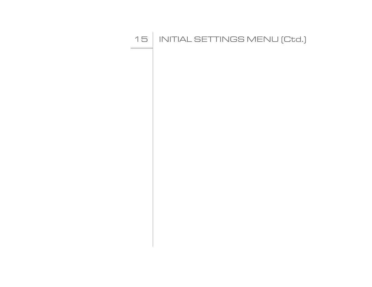 15 initial settings menu (ctd.) | Goldmund EIDOS 20DVD User Manual | Page 37 / 43