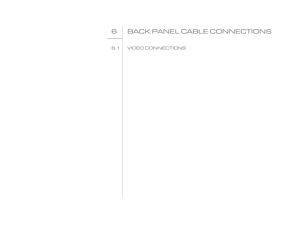 6 back panel cable connections | Goldmund EIDOS 20DVD User Manual | Page 8 / 43