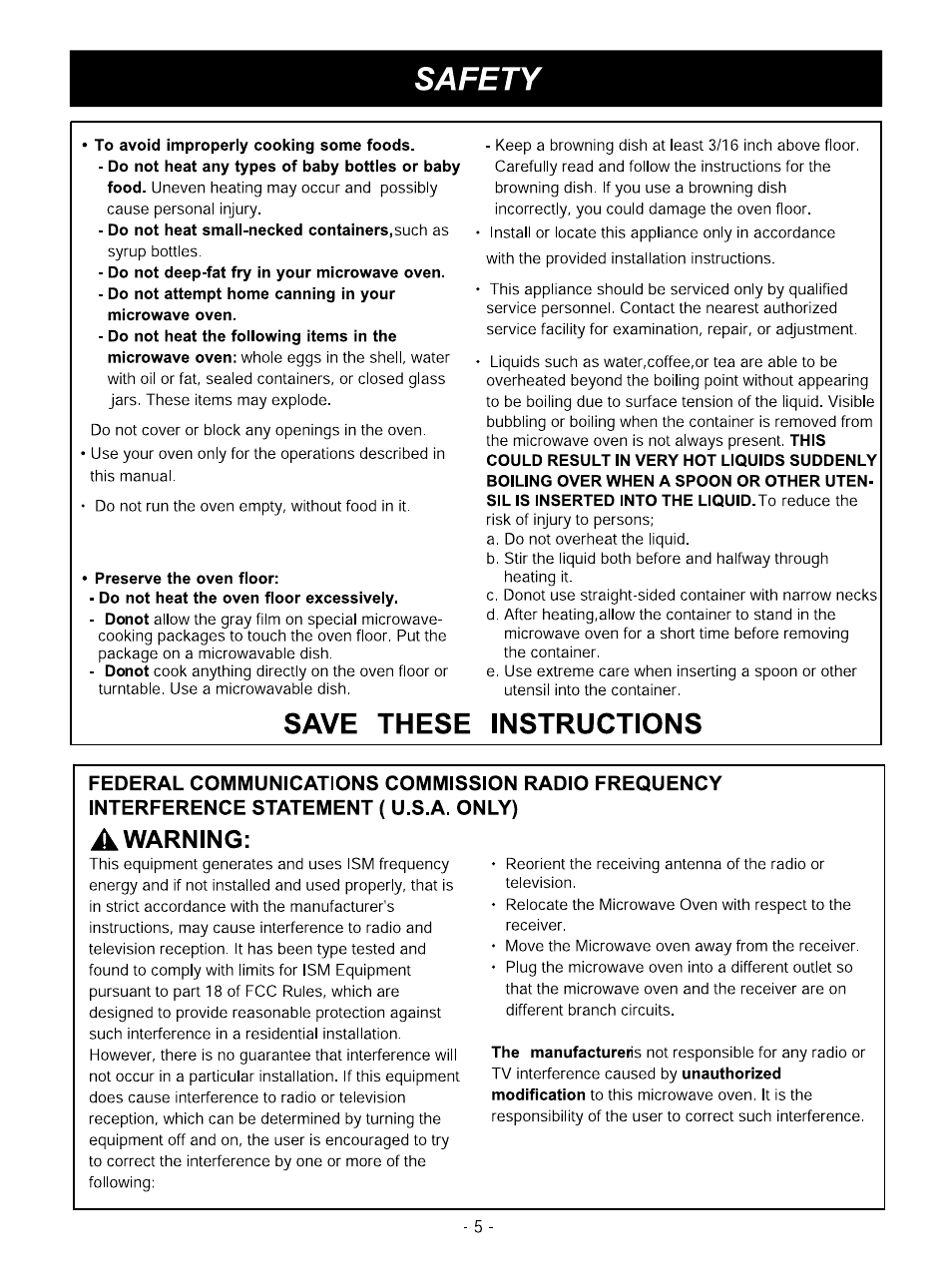 Goldstar MV1610BB User Manual | Page 5 / 28