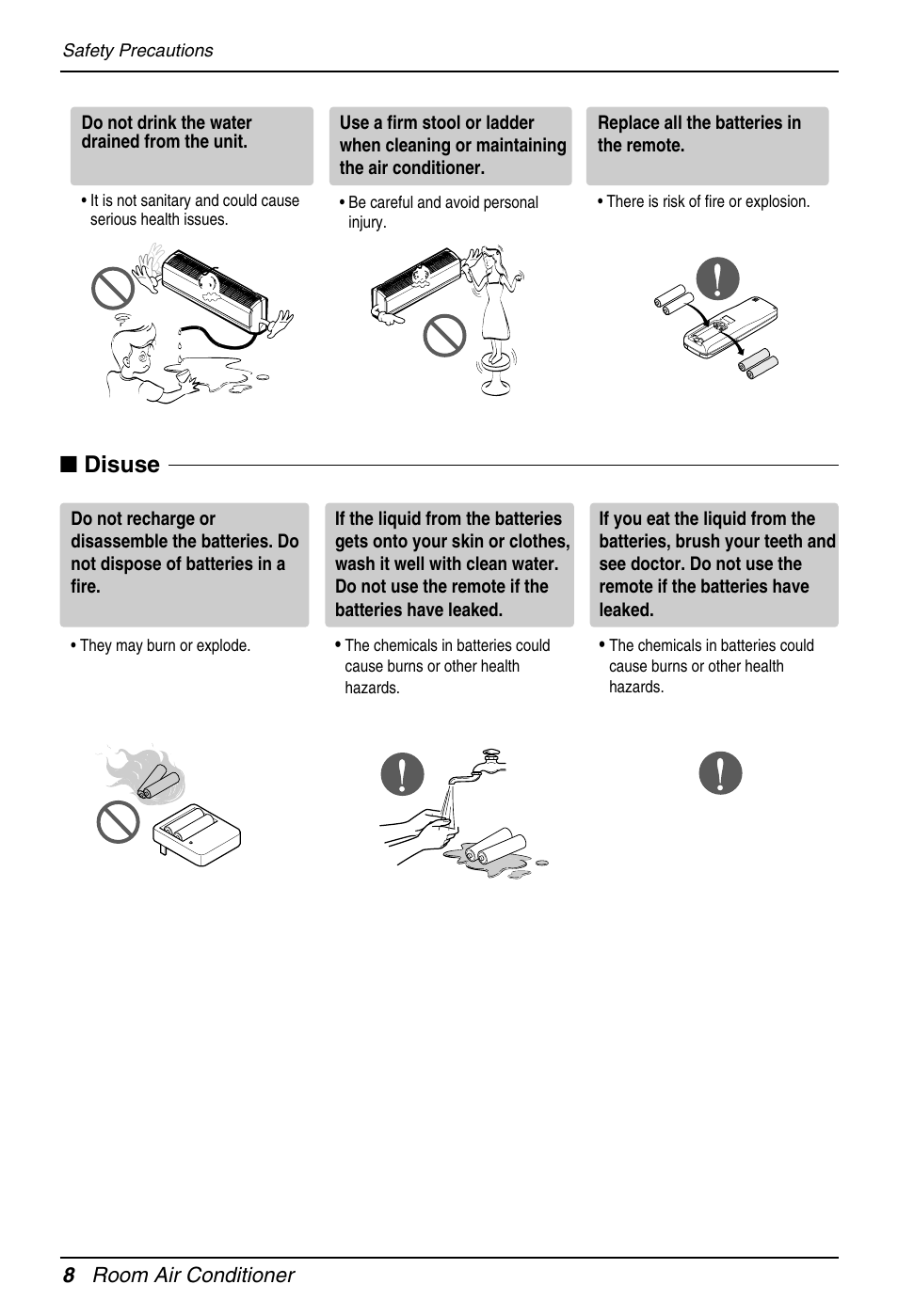 Disuse | Goldstar LS242CE User Manual | Page 8 / 29