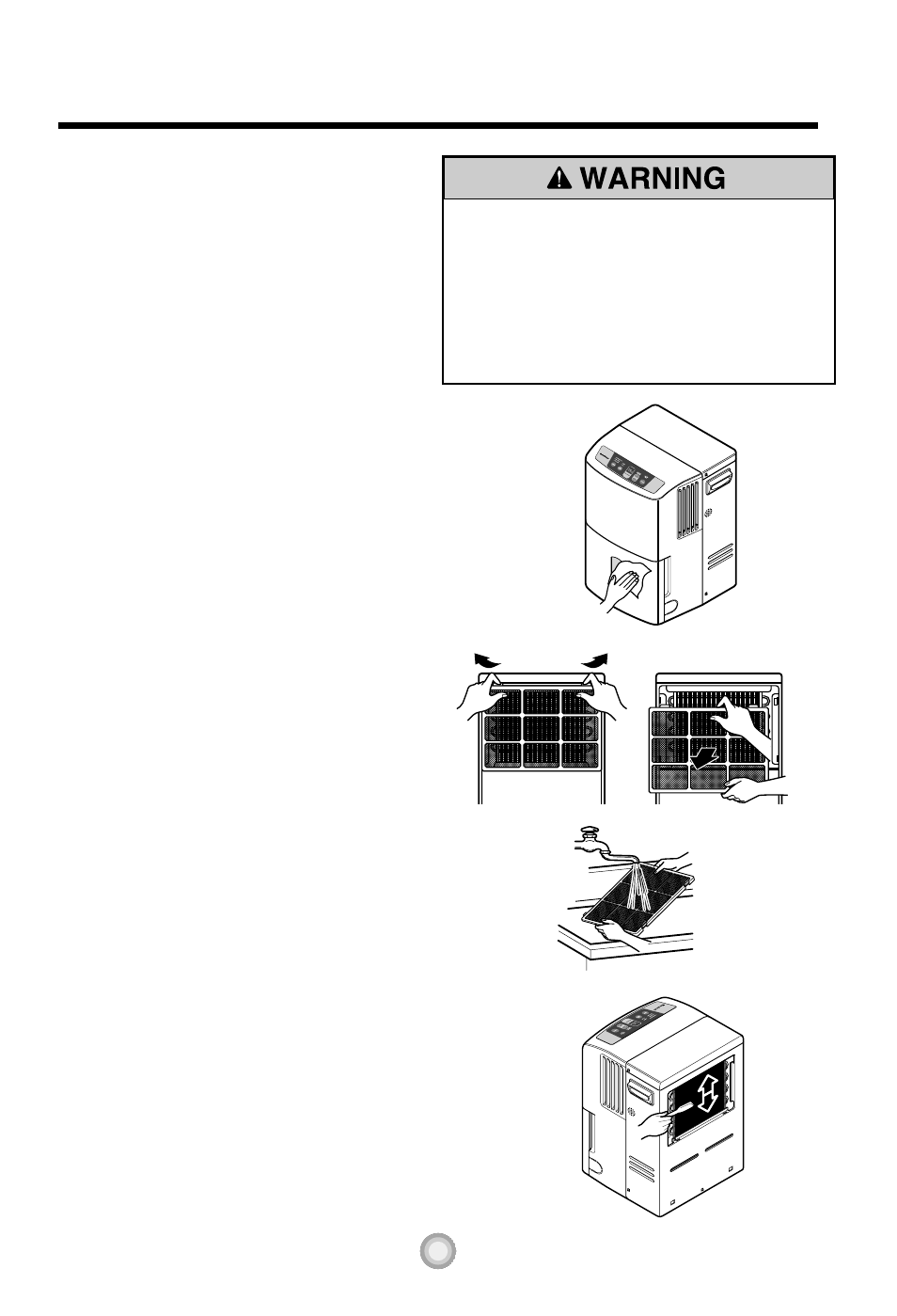 Care and maintenance | Goldstar DH50EL DH65E User Manual | Page 9 / 11