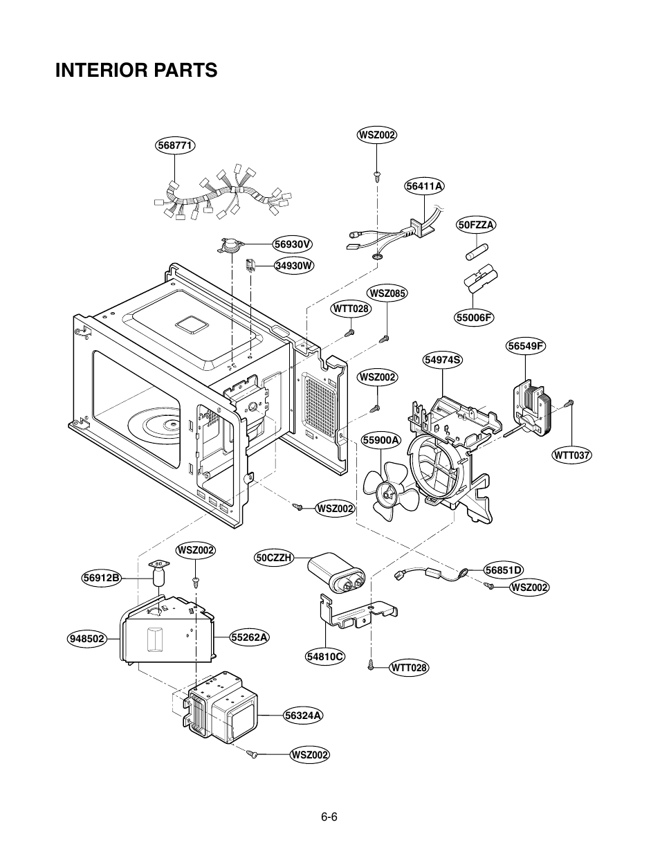 Interior parts | Goldstar MA-2005ST User Manual | Page 43 / 46