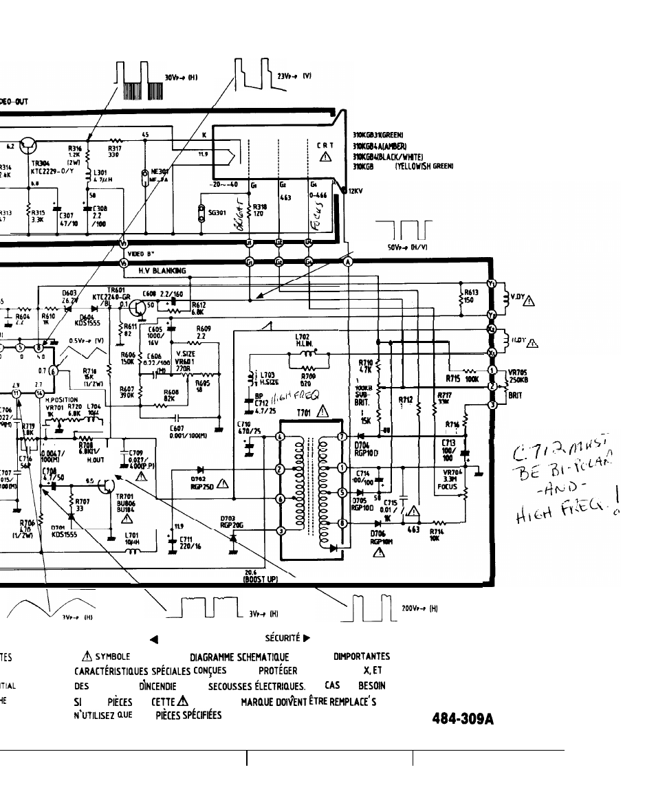 Diagram, Ef g | Goldstar MONOCHROME MONITOR MBM-2105GIA User Manual | Page 7 / 13