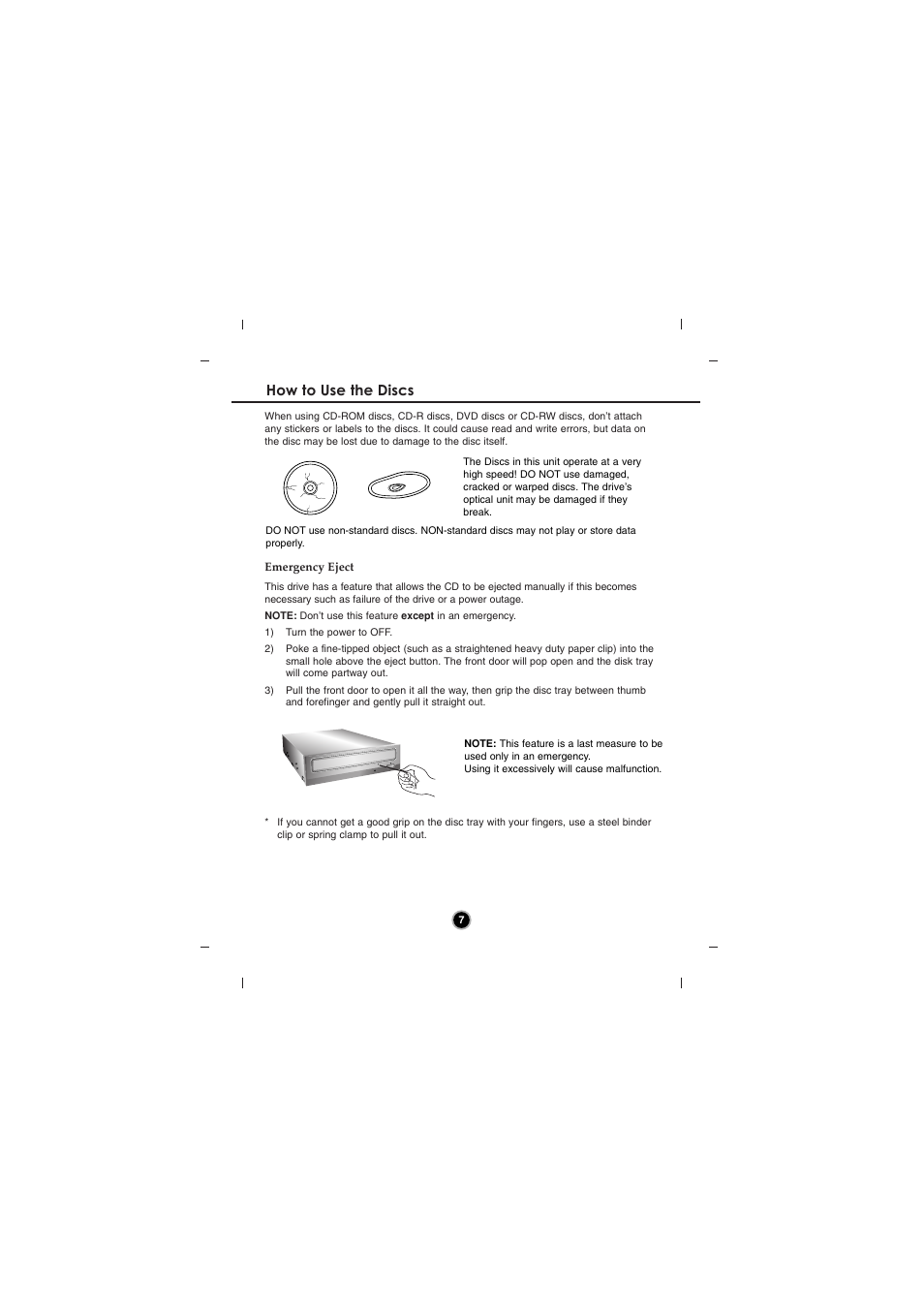 How to use the discs | LG GH20NS10 User Manual | Page 10 / 13