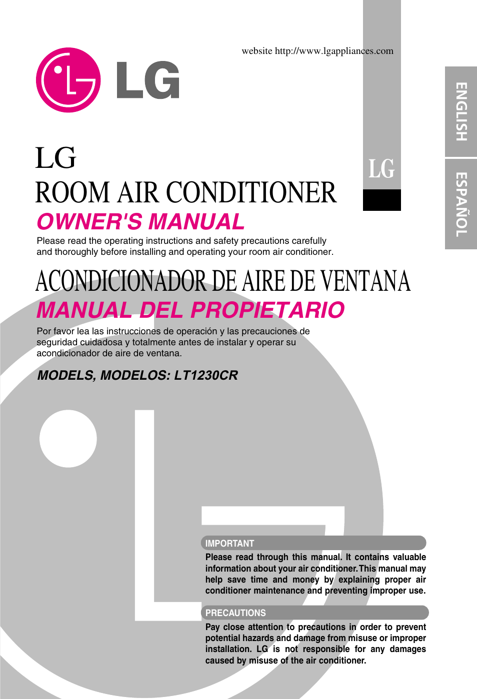 Goldstar LT1230CR User Manual | 48 pages