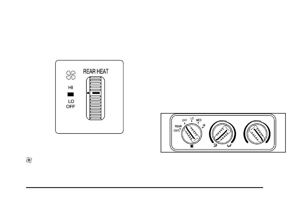 Rear heating system, Rear air conditioning and heating system, Rear | Heating system | GMC 2006 Savana User Manual | Page 139 / 394