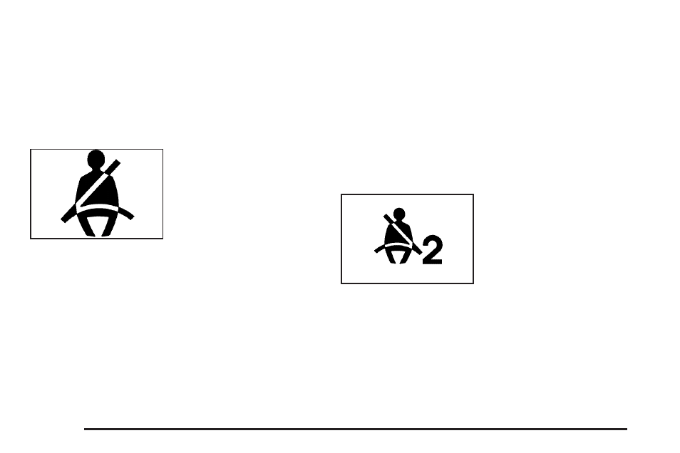 Safety belt reminder light, Passenger safety belt reminder light | GMC 2006 Savana User Manual | Page 144 / 394