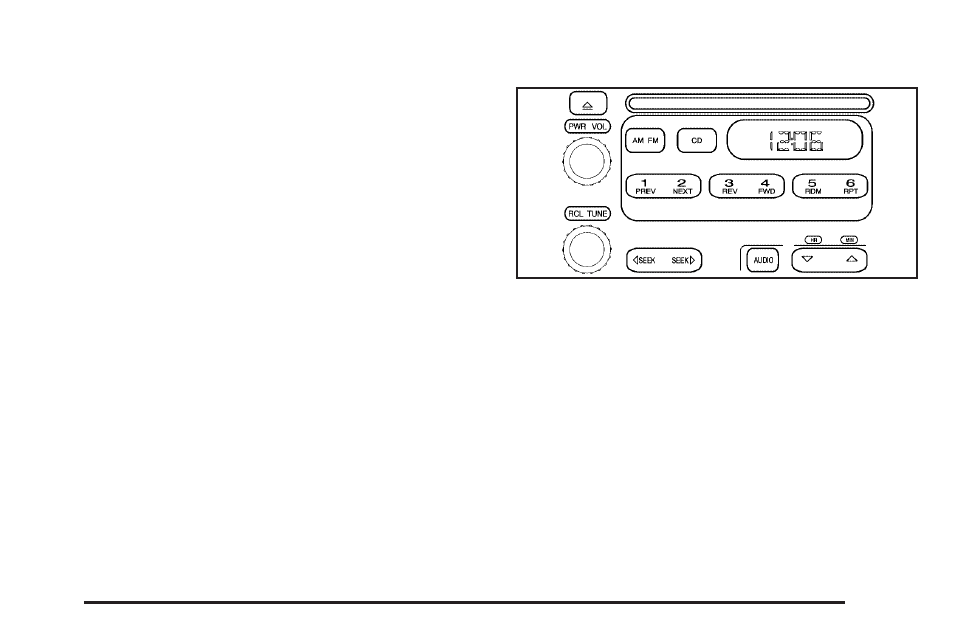 Radio with cd, Radio with cd -47, Radio messages | Playing the radio | GMC 2006 Savana User Manual | Page 165 / 394