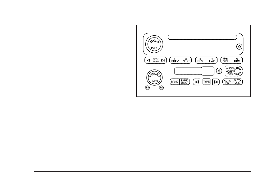 Radio with cassette and cd, Radio with cassette and cd -52 | GMC 2006 Savana User Manual | Page 170 / 394