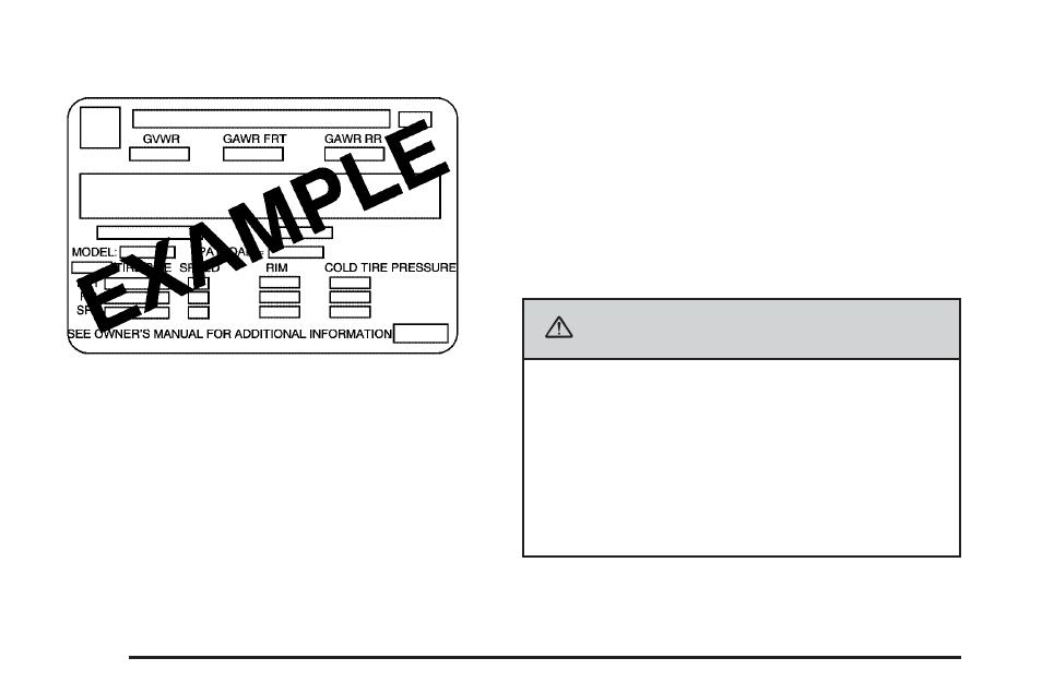 Caution | GMC 2006 Savana User Manual | Page 230 / 394