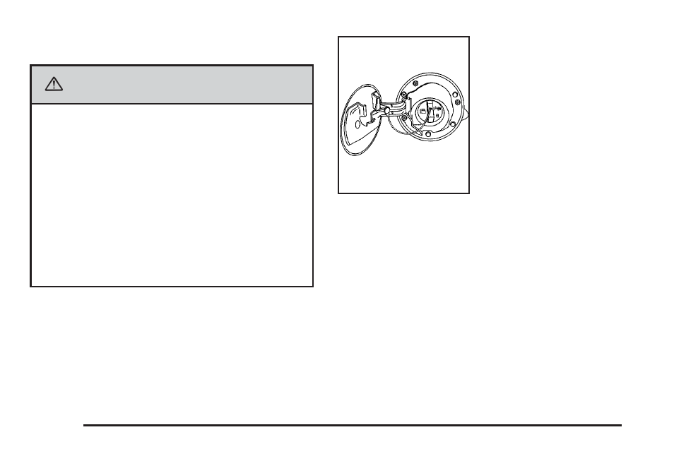 Filling the tank, Filling the tank -8, Caution | GMC 2006 Savana User Manual | Page 256 / 394