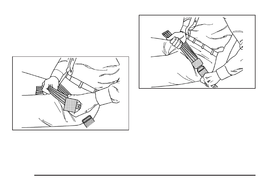 Center passenger position (3rd, 4th and 5th row), Center passenger position (3rd, 4th, And 5th row) -24 | Lap belt | GMC 2006 Savana User Manual | Page 30 / 394