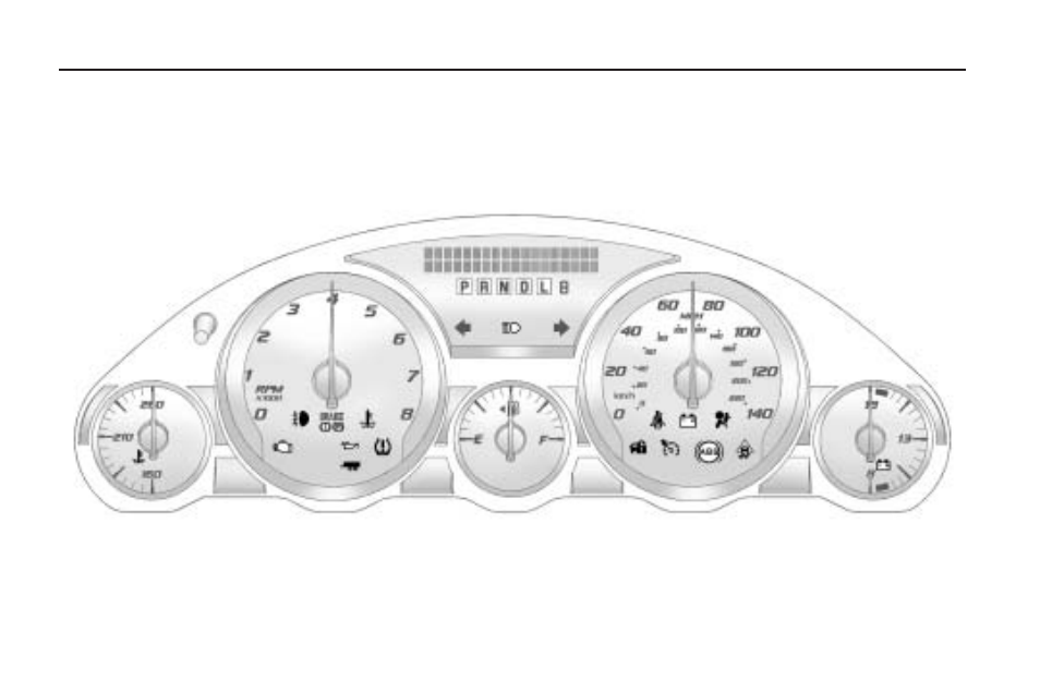 Instrument panel cluster, Instrument panel cluster -34 | GMC 2009 Acadia User Manual | Page 156 / 516