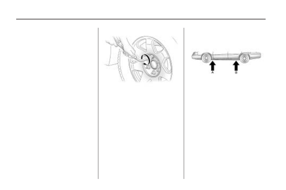 Removing the flat tire and, Installing the spare tire -70 | GMC 2009 Acadia User Manual | Page 356 / 516