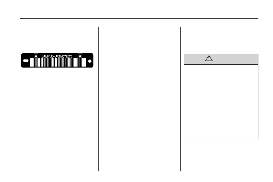 Vehicle identification, Vehicle identification number (vin), Service parts identification label | Electrical system, High voltage devices and wiring, Number (vin) -87, Service parts identification, Label -87, High voltage devices, And wiring -87 | GMC 2009 Acadia User Manual | Page 373 / 516