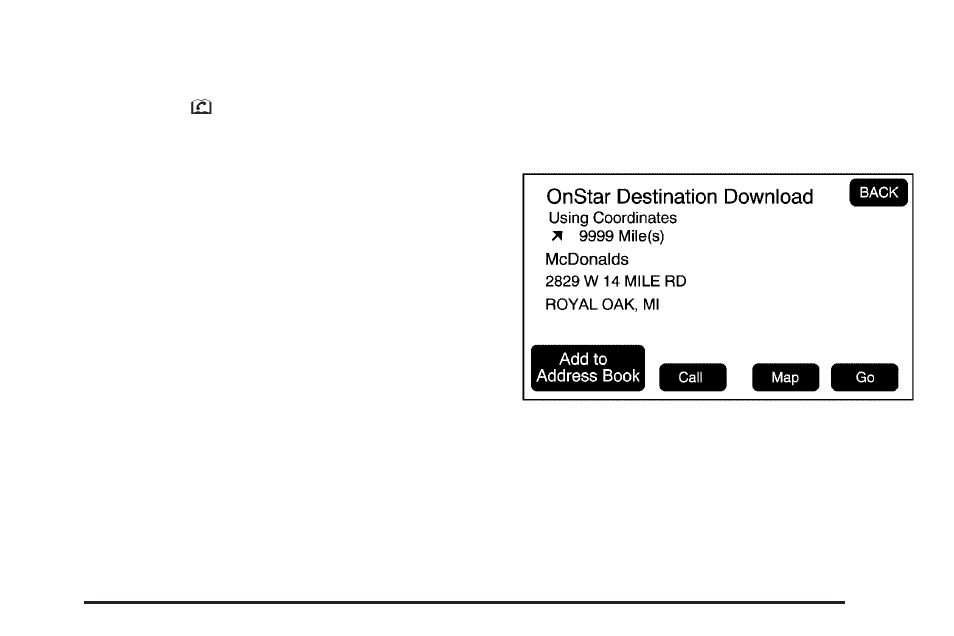 Onstar, Destination download | GMC 2009 Acadia User Manual | Page 463 / 516